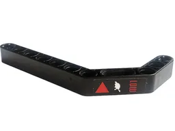Technic, Liftarm, Modified Bent Thick 1 x 11.5 Double with Red Triangle, 'LOW' and White Tortoise Pattern Model Left Side (Sticker) - Set 42094