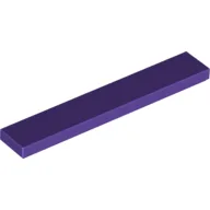 Tile 1 x 6 with Groove / Dark Purple