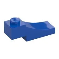 Brick Curved, 3 x 1 with 1/3 Inverted Cutout / Blue