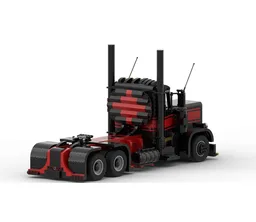 Black&Red Peterbilt 389