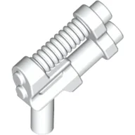 Weapon Gun / Pistol Two Barrel, 10 Ribs / White