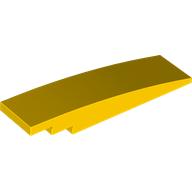 Lego Brick Curved 8 x 2 No Studs / Yellow