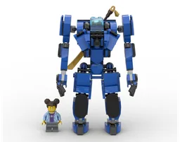 Blue mech suit