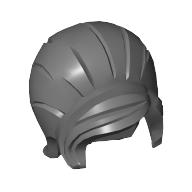 Lego Hair Beehive Style with Sideways Fringe / Dark Bluish Gray