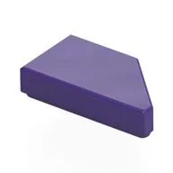 Tile 1 x 2 with Stud Notch Left / Dark Purple