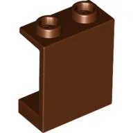 Panel 1 x 2 x 2 [Hollow Studs] / Reddish Brown