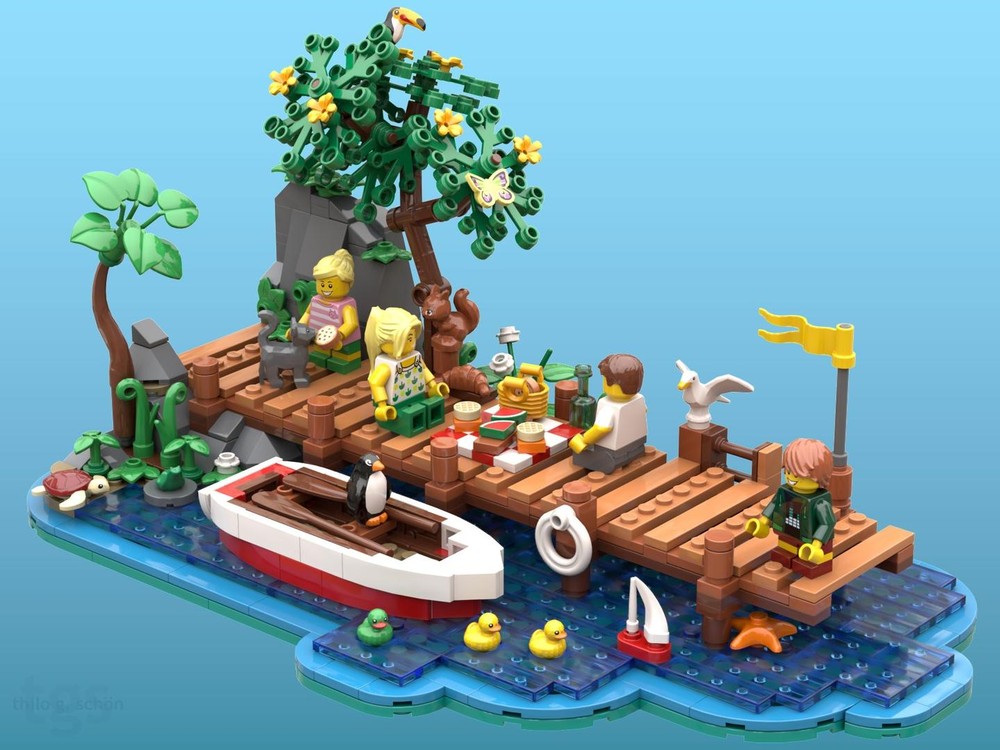 Lego Picnic on the Pier