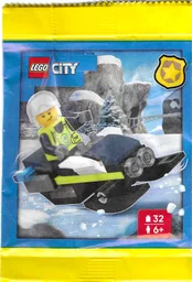 Police on Snowmobile