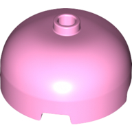 Lego Brick Round 3 x 3 Dome with Center Stud / Bright Pink
