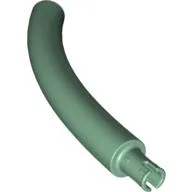 Animal Body Part / Plant, Tail / Neck / Branch / Trunk, Middle Section with Pin, Round Pin Hole / Sand Green