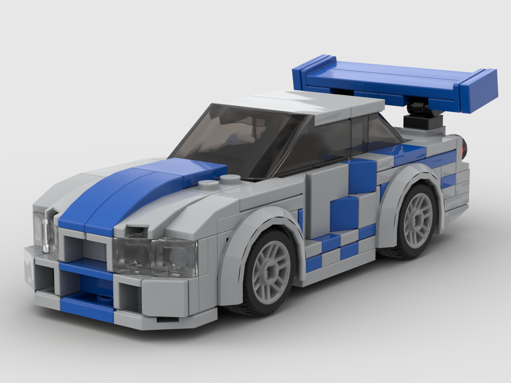 Lego Brian's Nissan Skyline R34 Lego City Scale - Original MOC