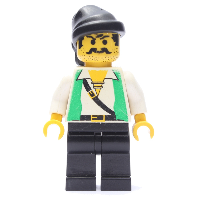 Lego Pirate - Green Vest, Black Legs, Black Bandana