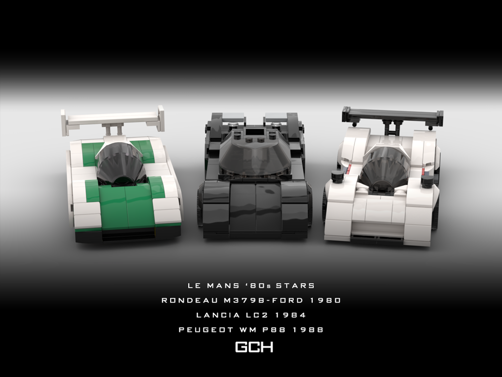 Lego LE MANS '80s STARS - Rondeau / Lancia / Peugeot