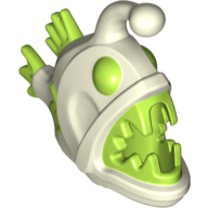 Lego Animal, Anglerfish with Glow In The Dark Body / Lime