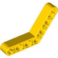 Lego Technic Beam 1 x 7 Bent (4 - 4) Thick / Yellow