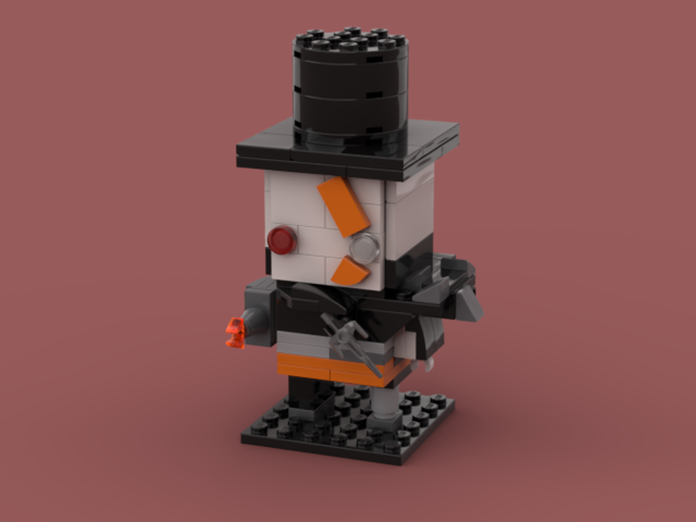Lego Brickhead Eisenbaron