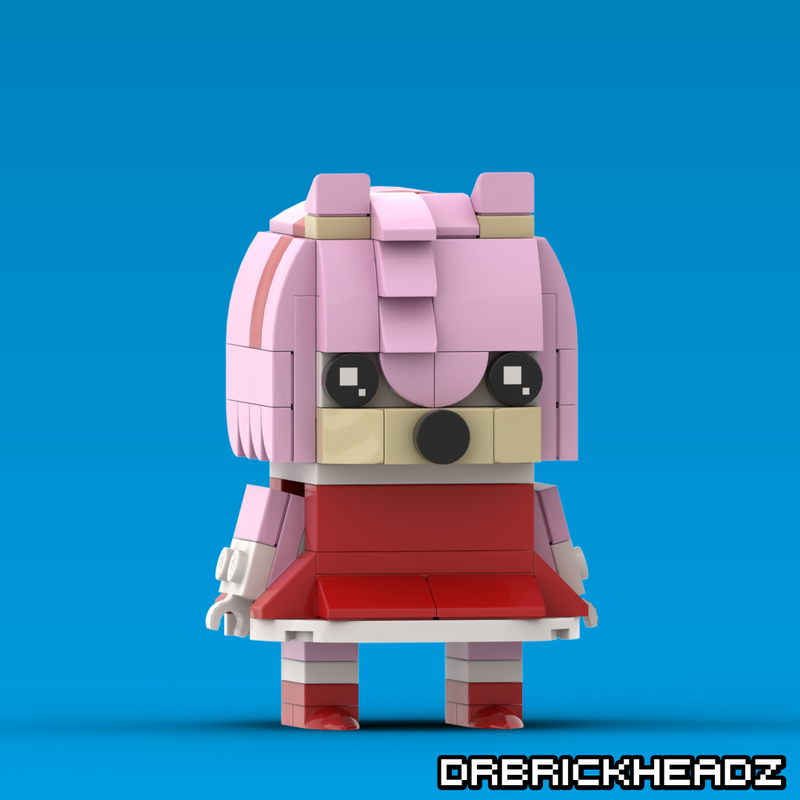 Lego Amy Rose (Sonic the Hedghehog) Brickheadz Instructions