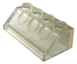 Brick Sloped 45° 2 x 4 / Trans-Clear