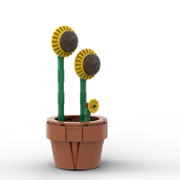 Tiny Potted Sunflowers