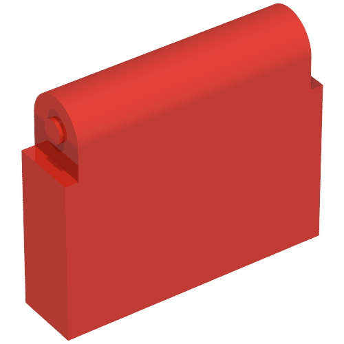 Lego Fabuland, Car Roof, Flippable - Hinge Brick / Red