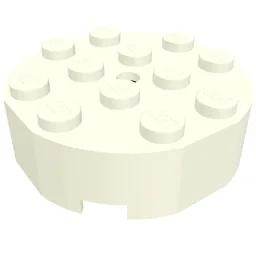 Turntable 4 x 4 - Old Type Complete - Faceted / White