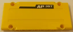 Technic, Panel Plate 5 x 11 x 1 with 'AP 35T' on Black Stripe on Yellow Background Pattern Model Right Side (Sticker) - Set 8264