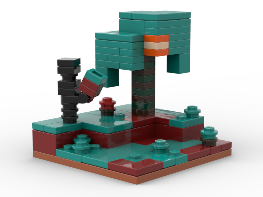 Lego Nether Plot - Warped Nightmare