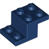 Bracket 3 x 2 x 1 1/3 with Bottom Stud Holder / Dark Blue