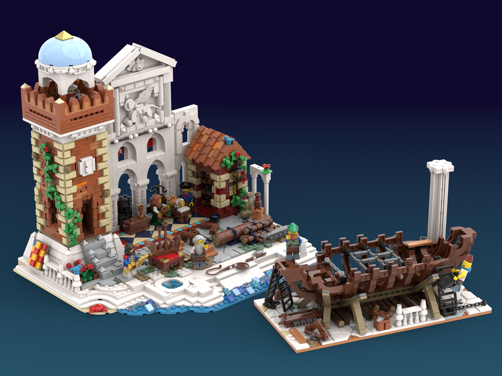 Lego Renaissance Shipwright