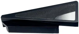 Wedge 5 x 1 x 1 1/3 with 4 x 1 Base Left with White and Silver Window Frame Pattern (Sticker) - Set 76918