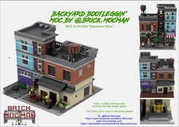 Backyard Bootleggin - Backyard MOC for set #10246 "Detectives Office"