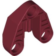 Lego Technic Connector Block 3 x 3 Triangular with Axle, and Pin Hole / Dark Red