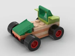 Green Racer with Fake Pullback motor