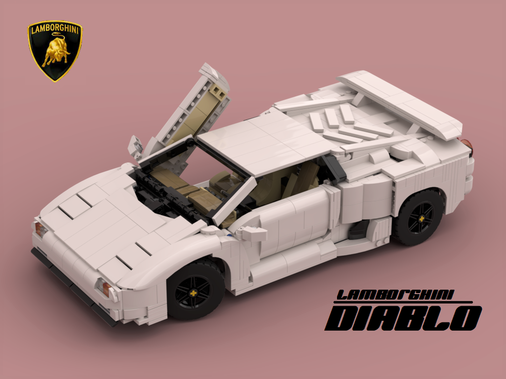 Lego Lamborghini Diablo (Arctic White)