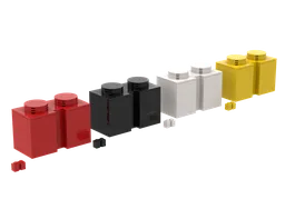 (Stackable) Upscaled 1x2 Brick with Channel/Groove