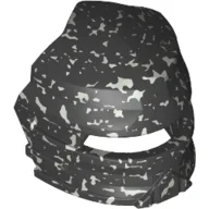 Headwear Accessory Visor Fanciful for Santis Minifig / Speckle DBGray-Silver