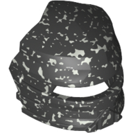 Lego Headwear Accessory Visor Fanciful for Santis Minifig / Speckle DBGray-Silver