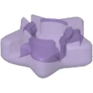 Clikits Icon, Star 2 x 2 Small, with Hole / Trans-Medium Purple