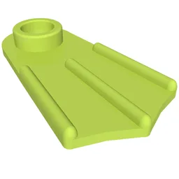 Minifig Footwear Flipper [Thin] / Lime