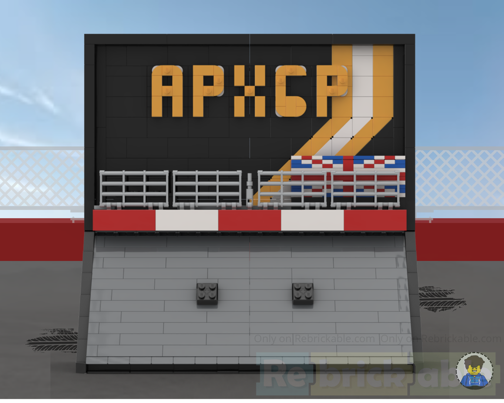 Lego F1 Wall Display (APXGP F1 Movie)