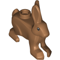 Lego Animal, Rabbit / Hare, with Black Eyes with White Pupil Print