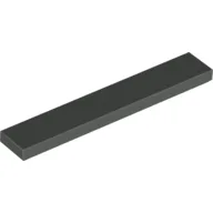 Tile 1 x 6 with Groove / Dark Gray