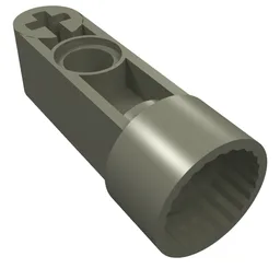 Technic Rotation Joint Socket with 3L Thick Beam / Dark Gray