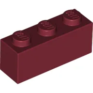 Brick 1 x 3 / Dark Red
