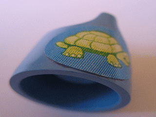 Lego Scala Baby Potty with Tortoise (Turtle) Pattern (Sticker) - Set 3290