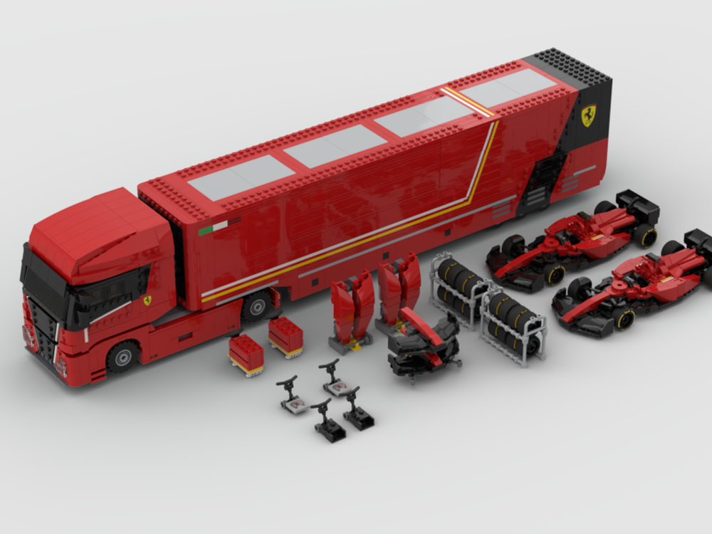 Lego Ferari F1 truck