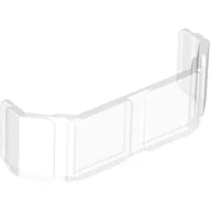 Glass for Train Front 2 x 6 x 2 / Trans-Clear