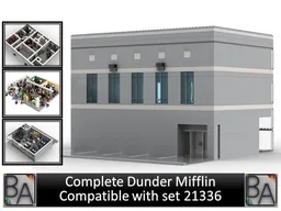 Complete Dunder Mifflin Building - Compatible with Set 21336