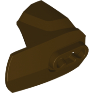 Lego Large Figure Limb Cover, Size 4, Armor with Ball Joint Socket / Dark Brown