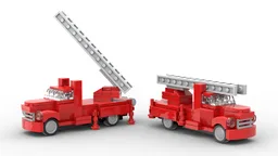 Homage to Bedford Fire Truck with Ladder Set 255 from 1958